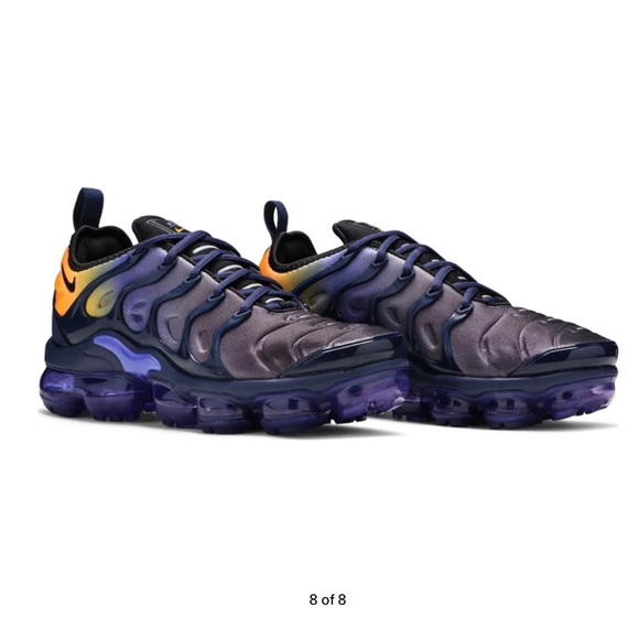 nike vapormax plus blue and orange